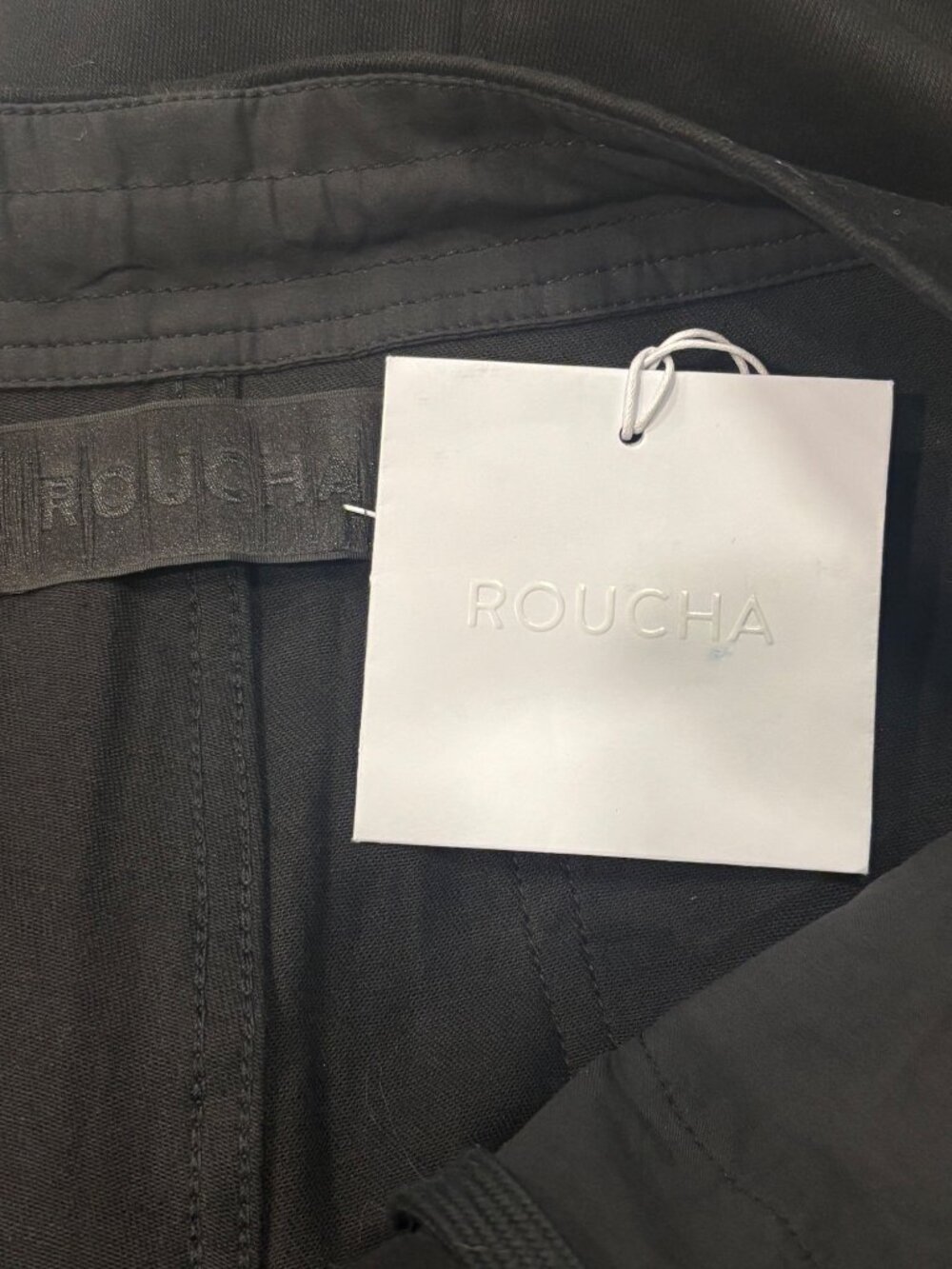 ROUCHA Penn Slim Denim Black Stretch Crop Pants Women’s Size L 97% Cotton - Picture 6 of 8